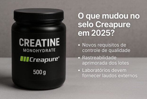 Novo selo da Creatina Creapure 2025: saiba o que muda.